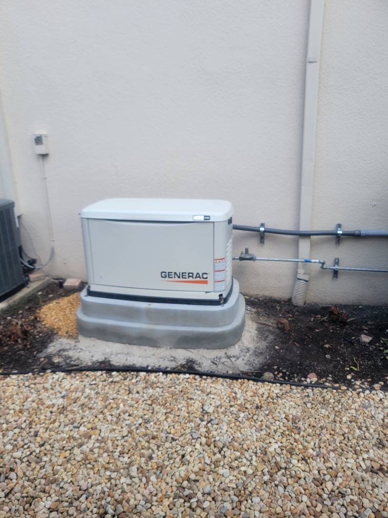 Whole-home Generac standby generator installed by Dan House Electric on Marco Island