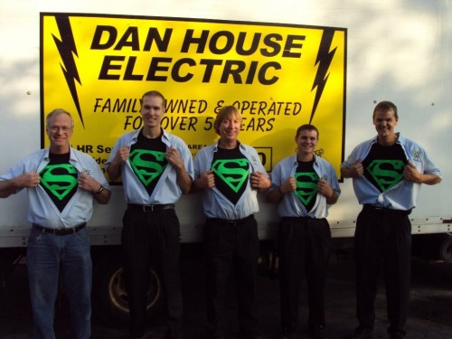 The Dan House Electric team — family-owned and operated for 75+ years